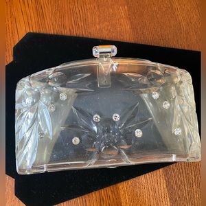 1950’s Lucite carved clutch purse